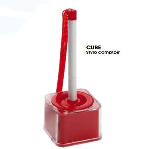 CUBE Stylo comptoir en plastique